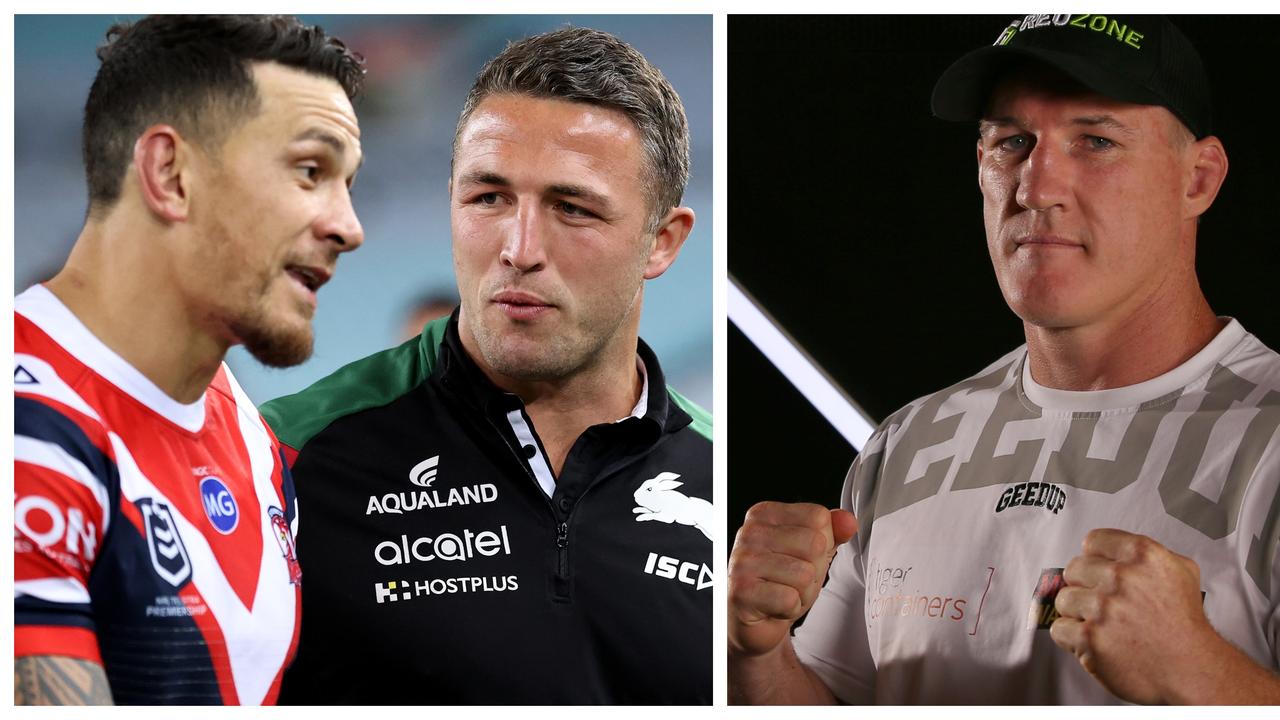 Sonny Bill Williams, Sam Burgess and Paul Gallen. Getty.