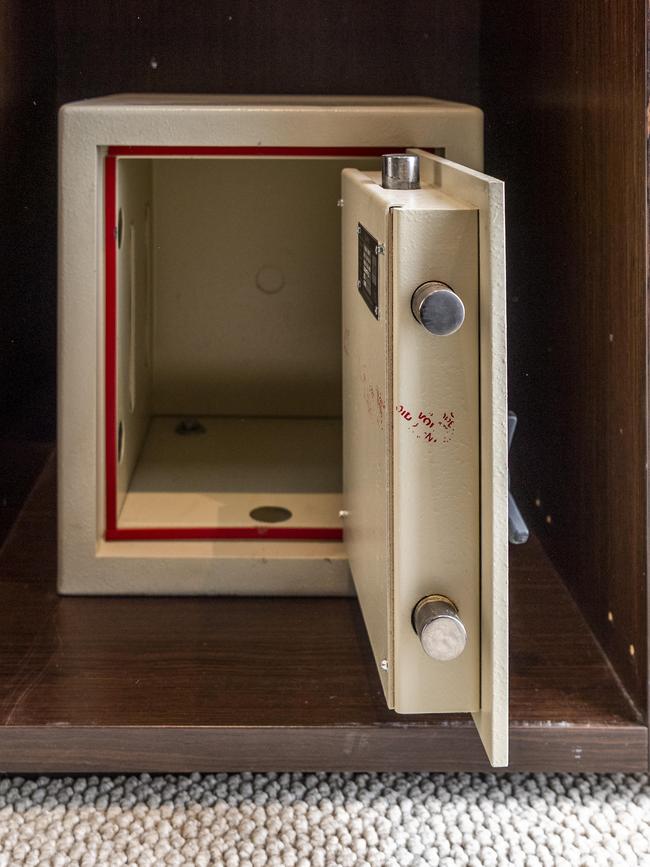 A safe in the recently sold home of Ms Caddick. Picture: NewsWire / Monique Harmer