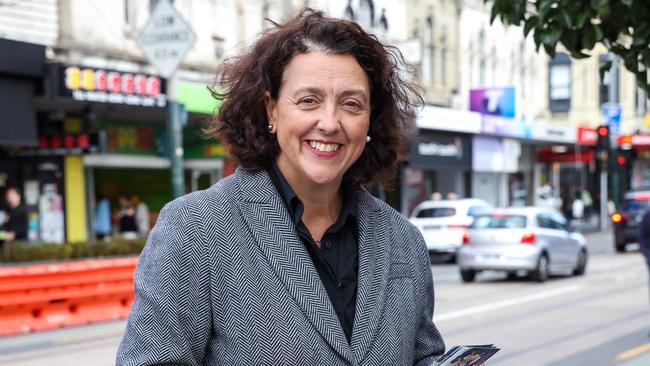 Independent teal candidate Monique Ryan who defeated Josh Frydenberg in Kooyong. Picture: NCA NewsWire / Ian Currie