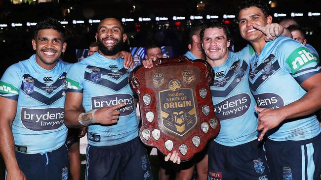 NSW can trust in Blues brothers Tyrone Peachey, Josh Addo-Carr, James Roberts and Mitchell. Image: Phil Hillyard