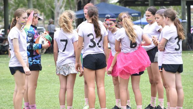 Action from the Red Rooster Junior Touch Carnival at Cyril Connell Fields, Rockhampton, on November 5, 2022.