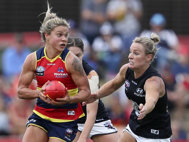 Anne Hatchard starred for the Crows during season 2020. Picture: SARAH REED