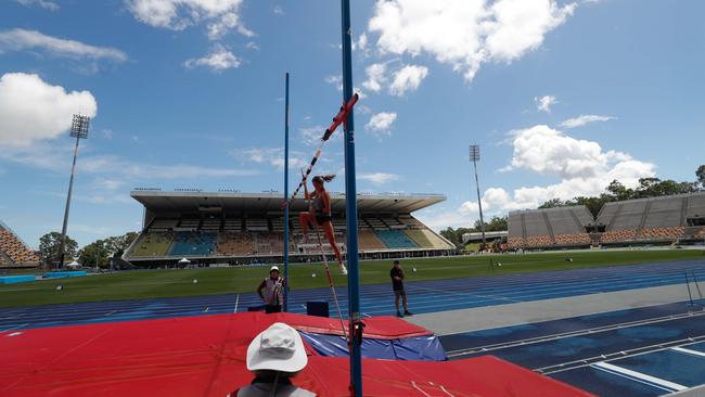 Action from the Queensland Athletics track and field championships at QSAC on Saturday March 15, 2025. Picture: Stephen Archer.