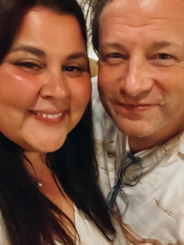 Former MasterChef contestant Larissa Sewell with Jamie Oliver on MasterChef. Pic: Instagram.