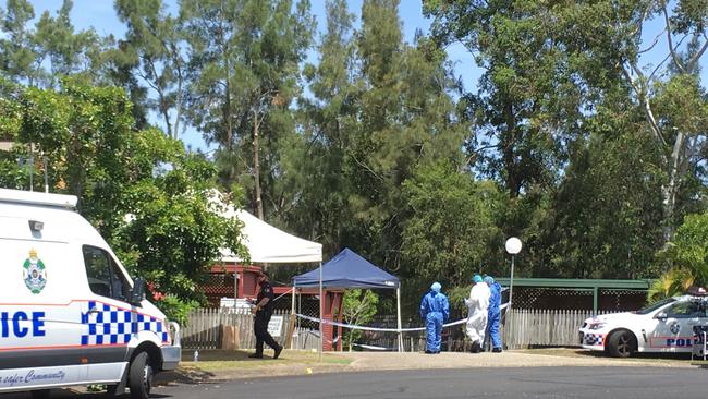 Investigators at the Wishart scene. Picture: Nicole Pierrie