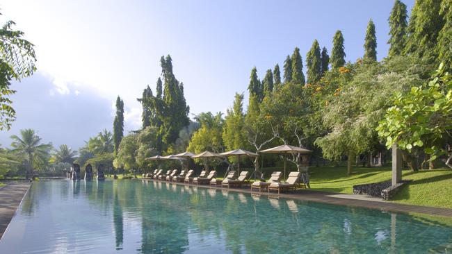 The main swimming pool at Tanah Gajah.
