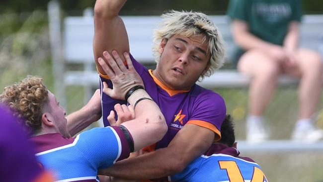 Queensland School Rugby League Championship Finals at Jack Manski Oval, Townsville. Sunshine Coast's Chase Paterson. Picture: Evan Morgan