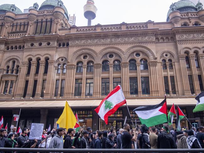 Last week’s protest through the streets of Sydney CBD. Picture: Jeremy Piper