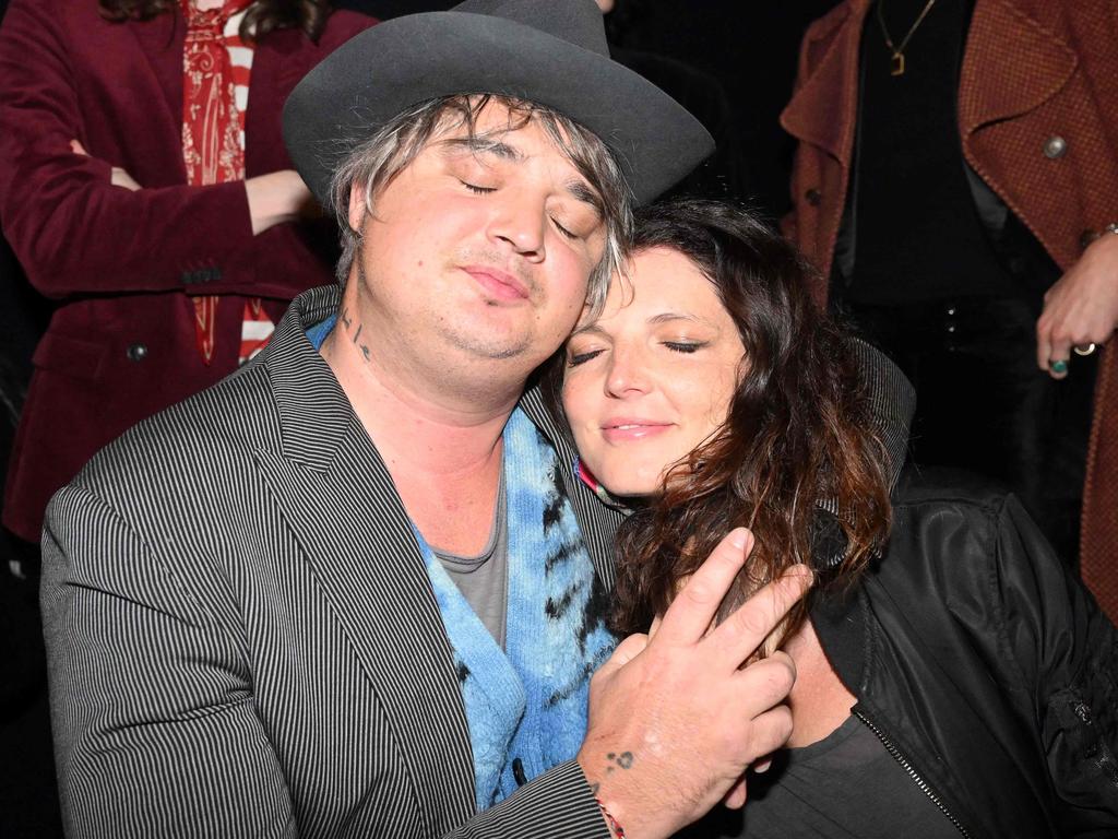 Doherty and his wife Katia de Vidas. Picture: Emmanuel Dunand/AFP