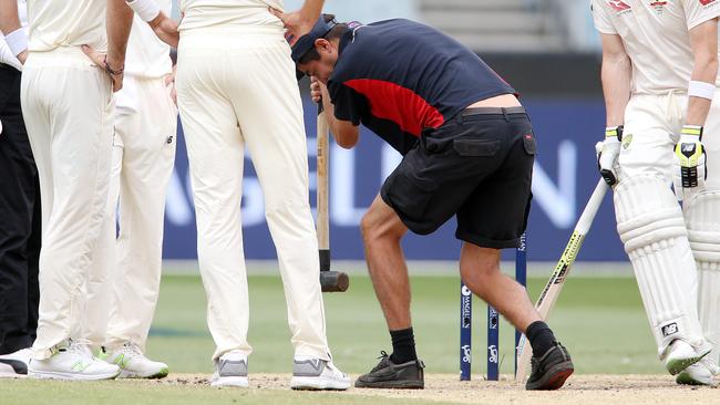 The MCG pitch has not leant itself to a contest.