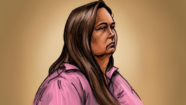 Erin Patterson is on trial for the murder of three family members and attempted murder of another. Artist: Paul Tyquin