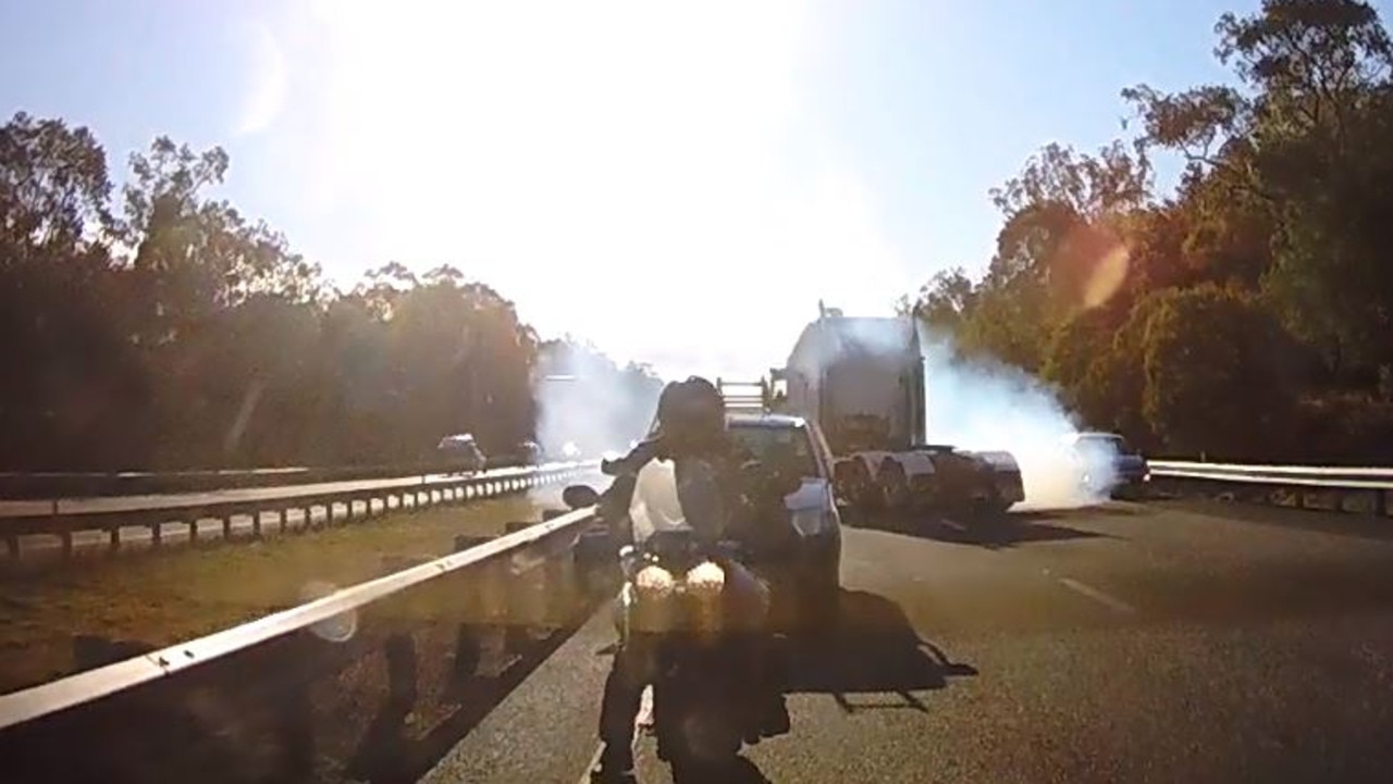 Drewvale M2 Crash: Multi-truck Smash Captured On Dashcam | The Courier Mail