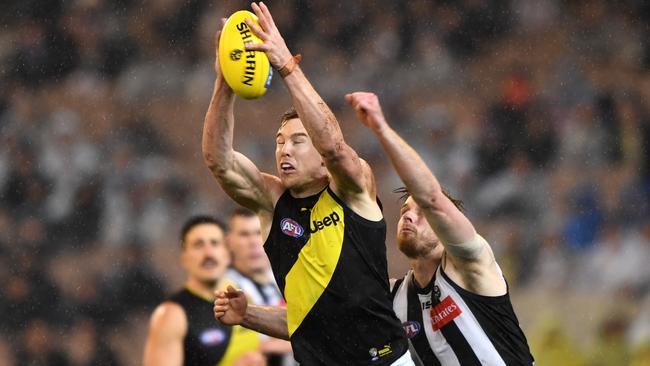 Are Tom Lynch and the Tigers premiership favourites? Picture: AAP