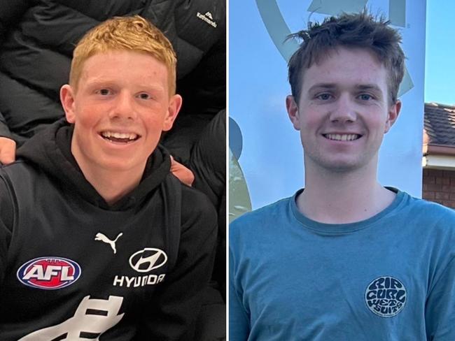 Luke and Benny Smith were killed in a horror plane crash alongside their cousin Dustin Daly. The trio were on the way to their grandma's house to help her put up Christmas decorations. Picture: Supplied.