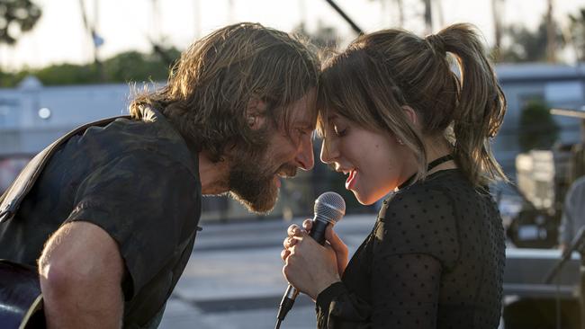 Bradley Cooper and Lady Gaga in A Star is Born.