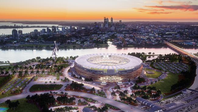 The new Perth Stadium could host the NRL season pre-show.