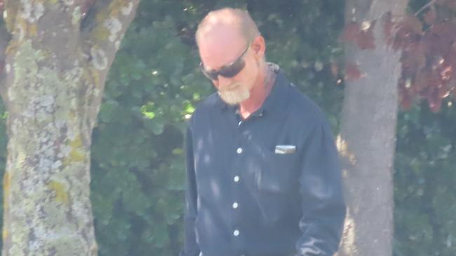 Though Evan John Brook is alleged to have threatened to make his ex-girlfriend watch him slit her granddaughter’s throat, he is only standing trial over alleged possession of an illicit firearm. Picture: Arj Ganesan