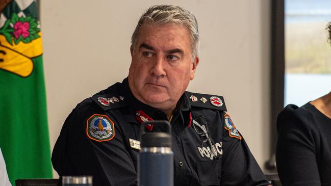 Commissioner of Police Michael Murphy APM at the Northern Territory Police Association 2024 Annual Conference at Hilton, Darwin. Picture: Pema Tamang Pakhrin