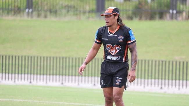 Jarome Luai at Wests TIgers training. Picture: Rohan Kelly