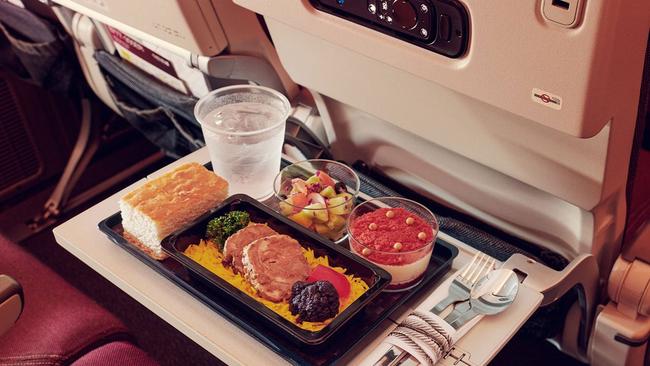 Qatar Airways is one of the best airlines for food