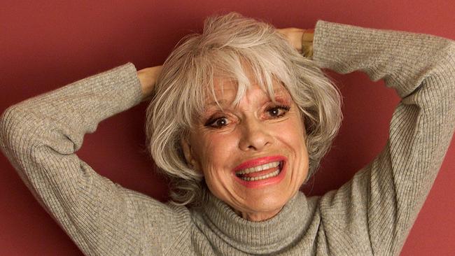 Actress Carol Channing smiles for the camera in 2002. Picture: Supplied