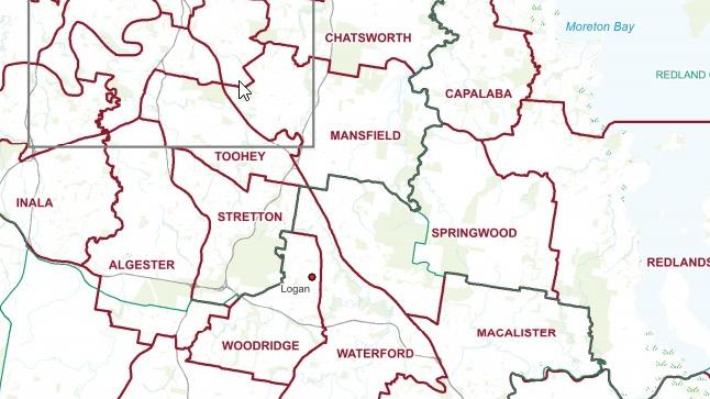 Logan City’s five main state seats are Woodridge, Waterford, Macalister, Logan and Springwood.