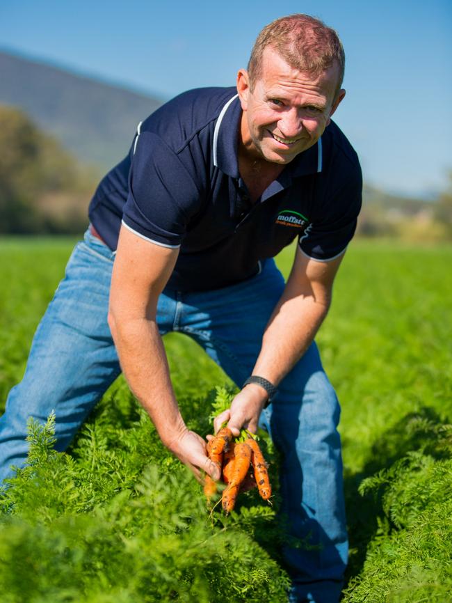 Carrot farmer Steve Moffatt of Moffatt Fresh Produce at Tarome in Queensland's Scenic Rim region. <ld/>Picture: ANNA OSETROFF/AUSVEG