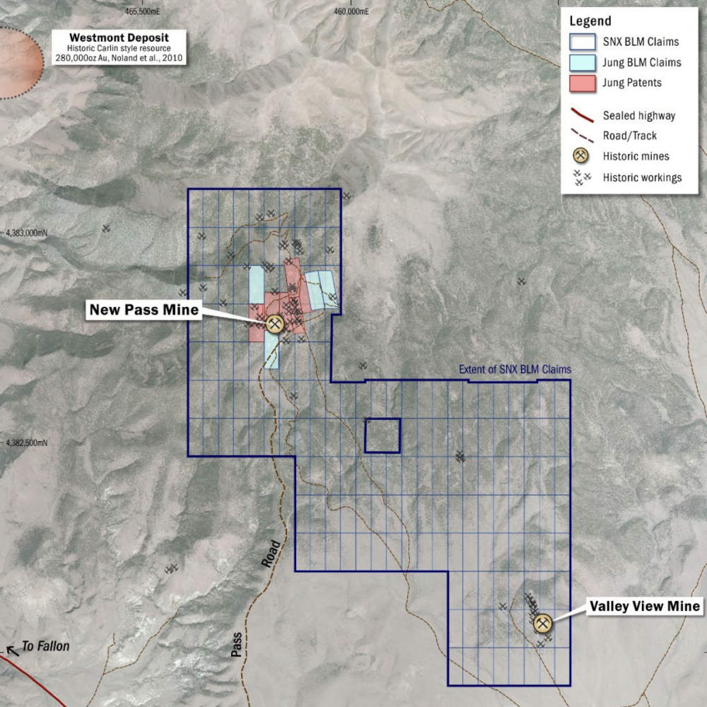 The New Pass mine and its surrounds. Pic: Sierra Nevada Gold