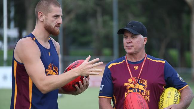 Jones at training for his new club Palm Beach Currumbin. Picture: Glenn Hampson