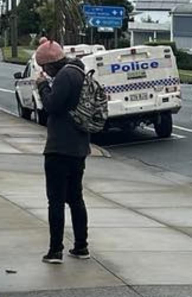 Jae Brent Silvester lighting a cigarette on Channon St after being convicted of drink driving and failing to appear in accordance with undertaking at the Gympie Magistrates court on Tuesday