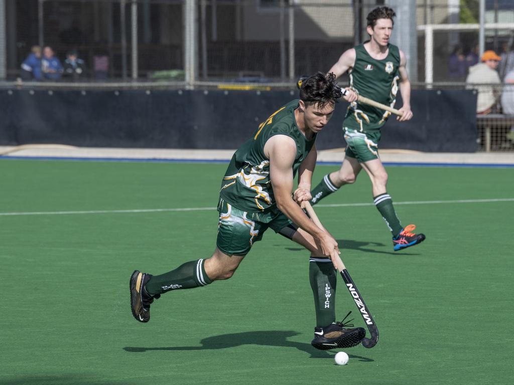 Hayden Michel, Ipswich. Ipswich vs Mackay. Hockey Queensland Championship. Saturday, May 1, 2021. Picture: Nev Madsen.