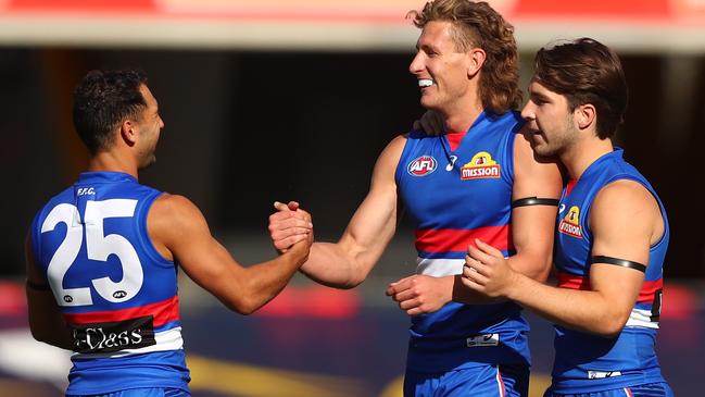 Aaron Naughton had a day out against the Crows. Picture: Getty