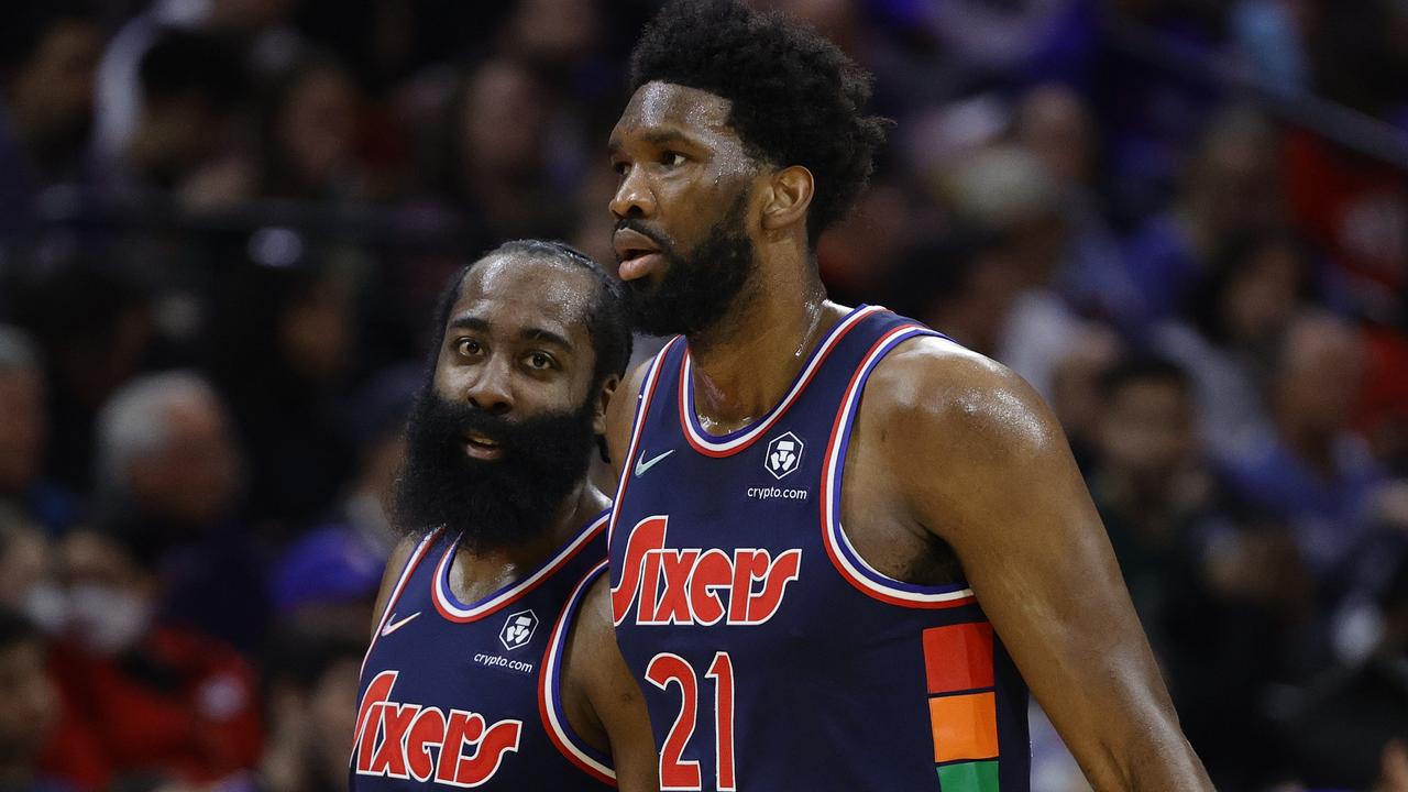 Joel Embiid made the cut for the All-Star reserves list, but James Harden did not. (Photo by Tim Nwachukwu/Getty Images)