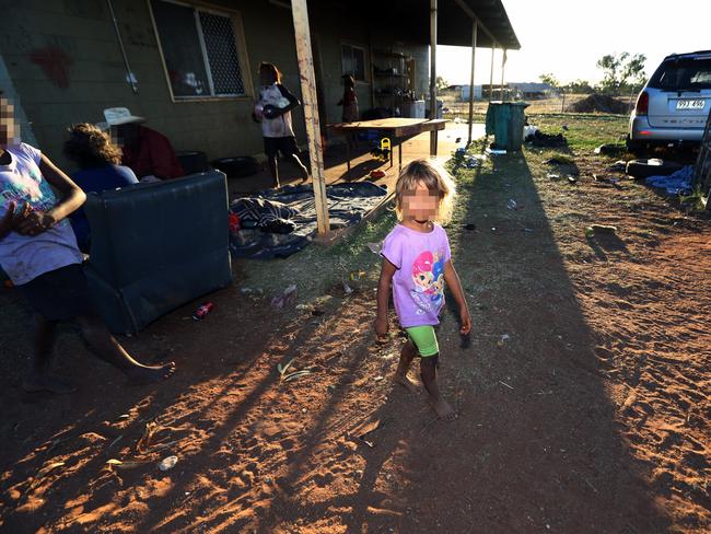 A child at Nturiya, a community outside of Ti Tree, north of Alice Springs. There is no suggestion this child is being abused. Picture: Gary Ramage/News Corp Australia