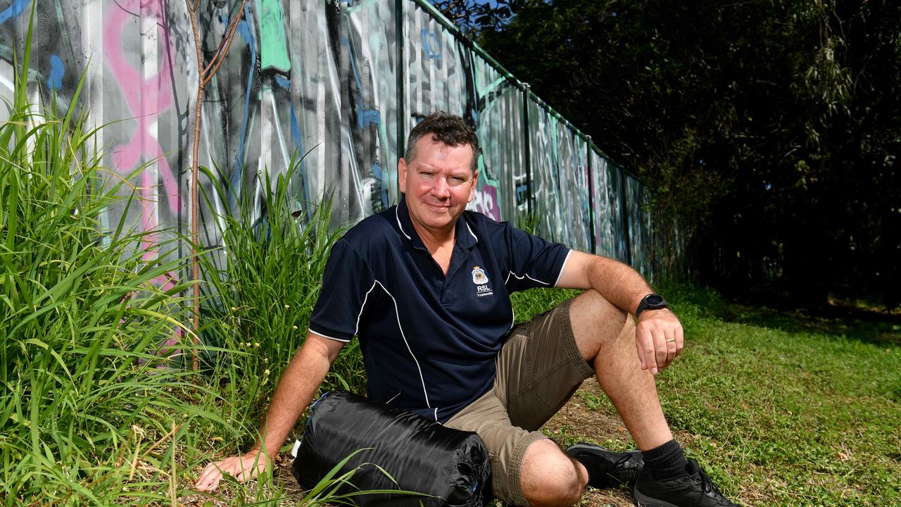 Townsville RSL Veterans services coordinator Adam West is coordinating the Townsville RSL's Veteran Homelessness Sleepout. Picture: Evan Morgan