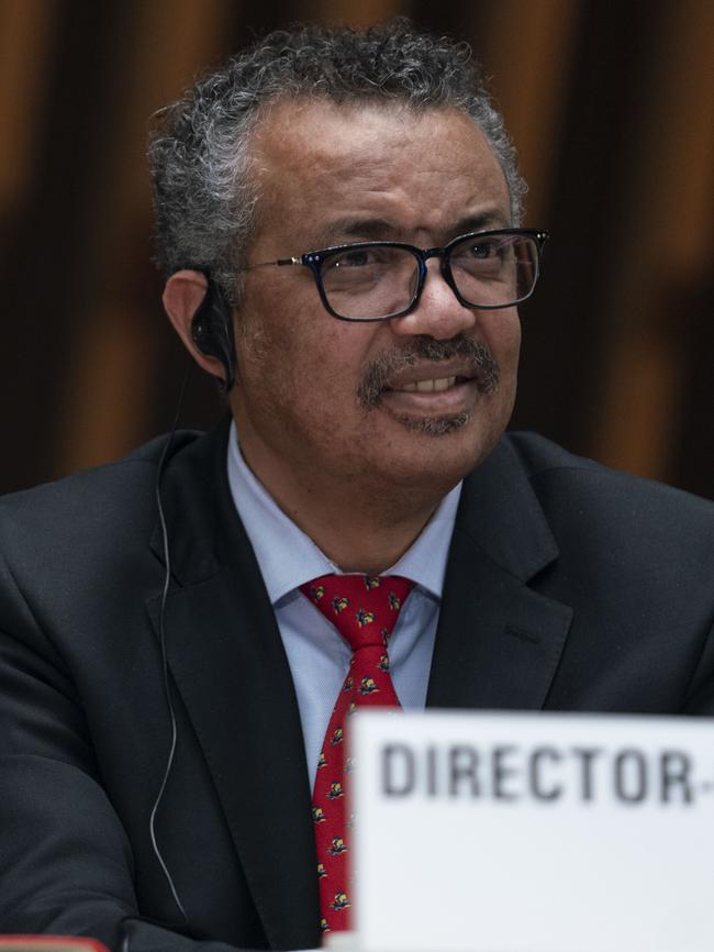 WHO Director General Tedros Adhanom Ghebreyesus. Picture: AP