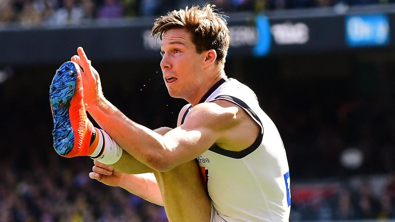 Toby Greene in action during the 2019 grand final. Picture: Daniel Carson/AFL Photos