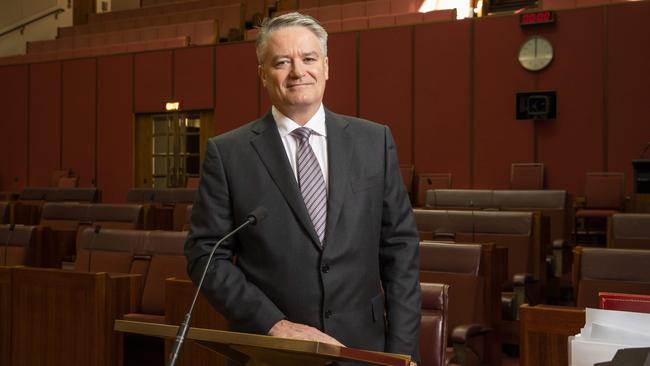 Finance Minister and Government Leader in the Senate Mathias Cormann. Picture by Sean Davey.