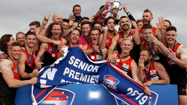 Dingley lifts its fourth premiership cup in five years.