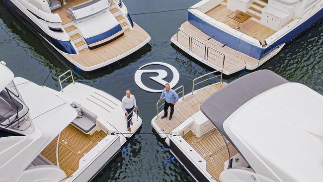 Rodney Longhurst and Johan Hasser at the Sanctuary Cove Boat Show.