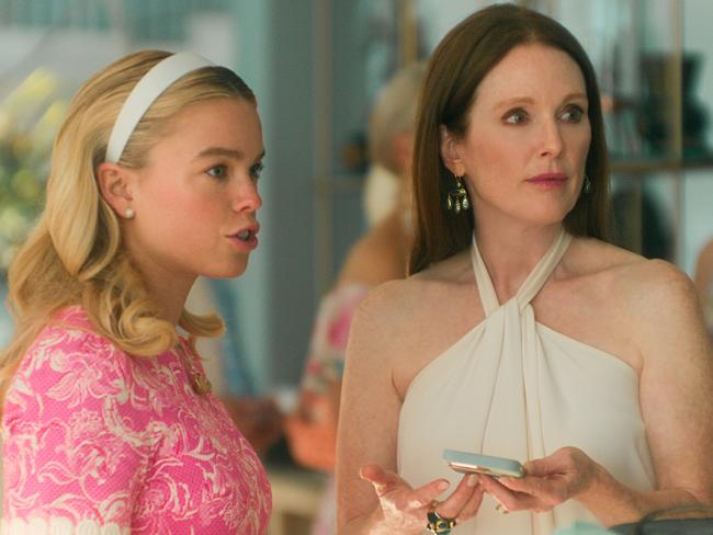 Milly Alcock as Simone and Julianne Moore as Kiki in Sirens.