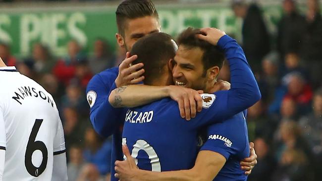 Cesc Fabregas scored the only goal in Chelsea’s 1-0 win.