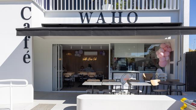 The outside of Waho Cafe, Stones Corner. Picture: David Kelly