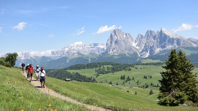 A hike through the Dolomites in Northern Italy. Photo: Supplied