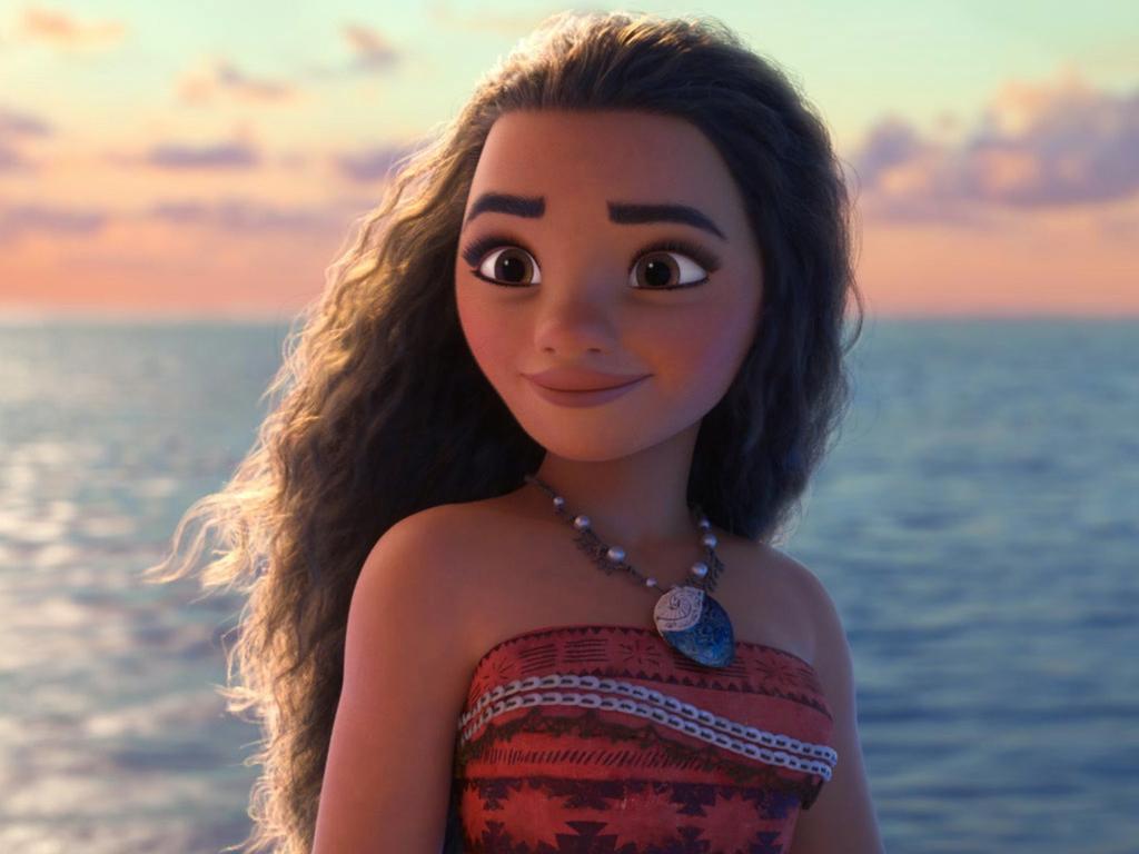 The young girl sang a song from the 2016 movie Moana. Picture: News Corp Australia