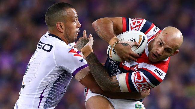 Winger Blake Ferguson had a monster year for the Roosters. Picture: Getty Images