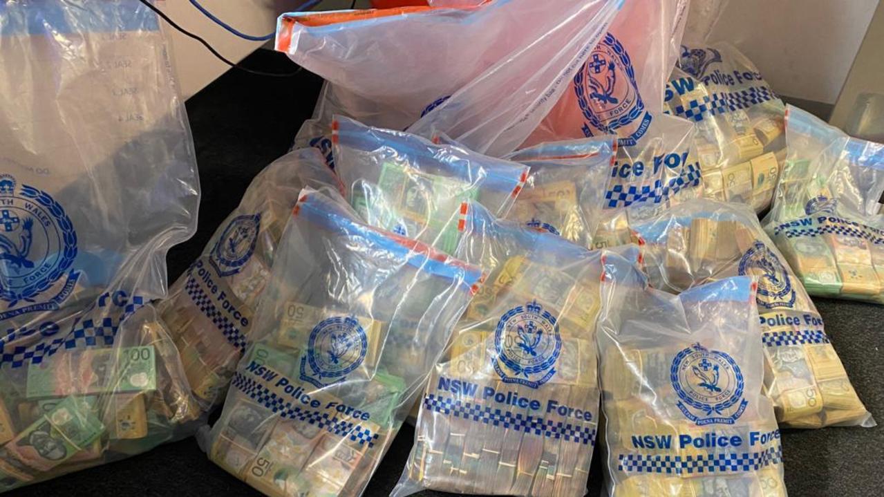 Police alleged they discovered millions of dollars in cash. Supplied