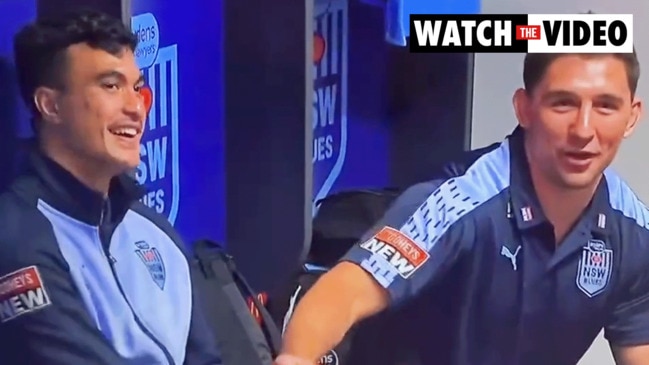 NSW Blues star Victor Radley's crude gesture caught on camera  (Nine's Wide World of Sports)