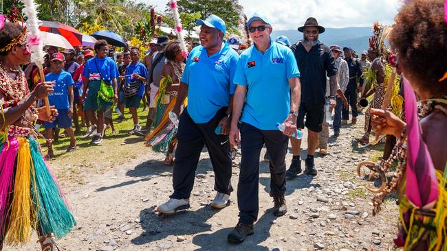 PNG leader James Marape and Anthony Albanese. Picture: PMO