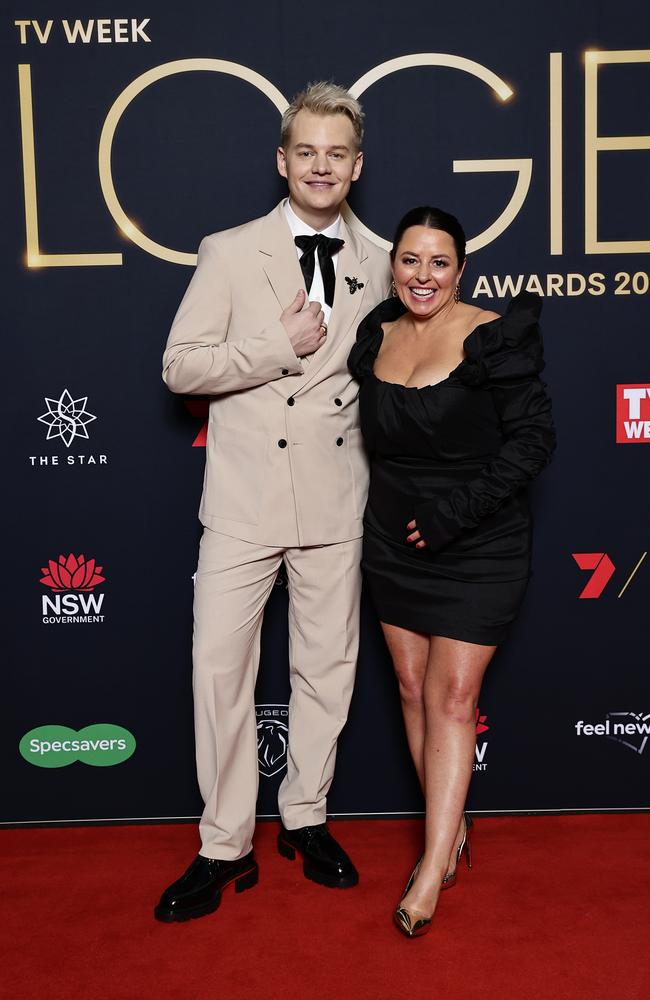 Joel Creasey and Myf Warhurst. Picture: Getty Images.